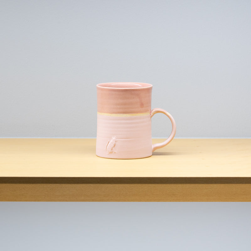 <tc>Sho Kumamoto / Two-tone Mug Cat (Pink)</tc>