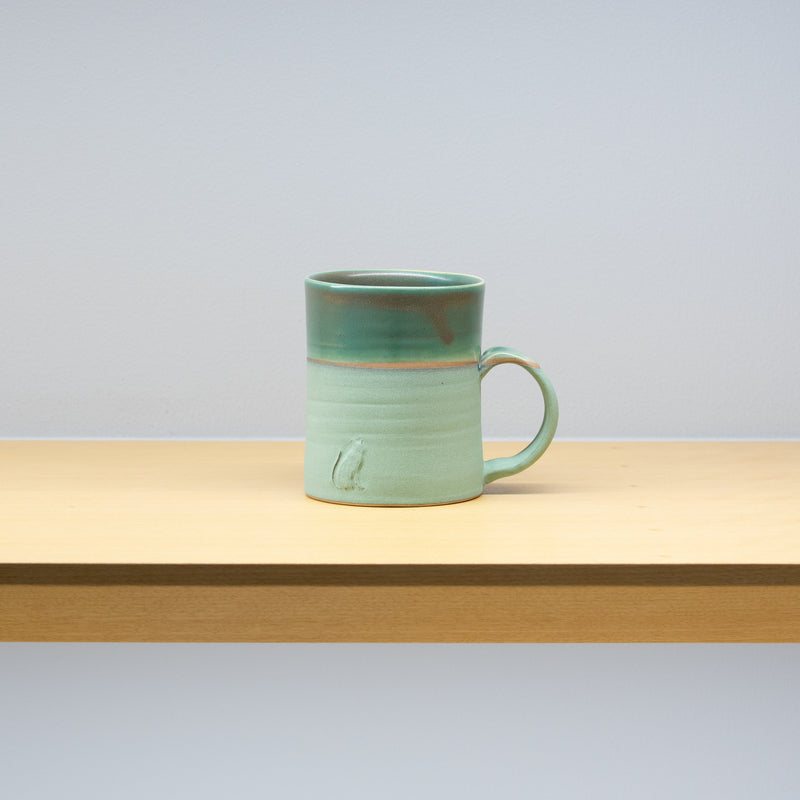 <tc>Sho Kumamoto / Two-tone Mug Cat (Green)</tc>