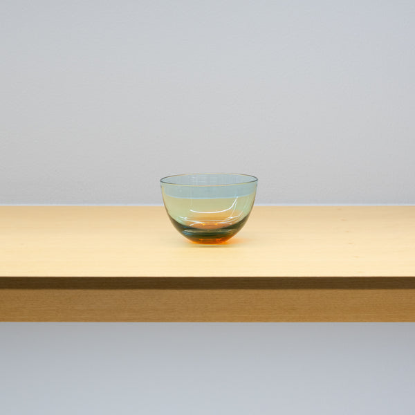 【酒器展】光井威善 / ぐい呑 blue green x apricot