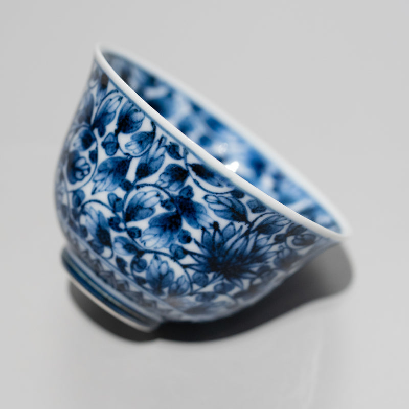 中里博彦 / 古染花唐草ぐい呑（一点物）