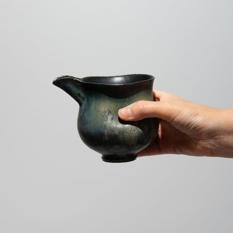 徳永榮二郎 / 黒有田 筒片口（一点物）
