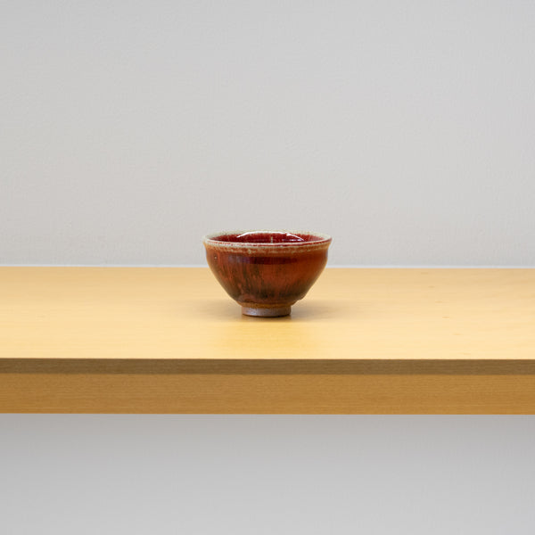 【酒器展】宗像利訓 / 朱彩天目杯（一点物）