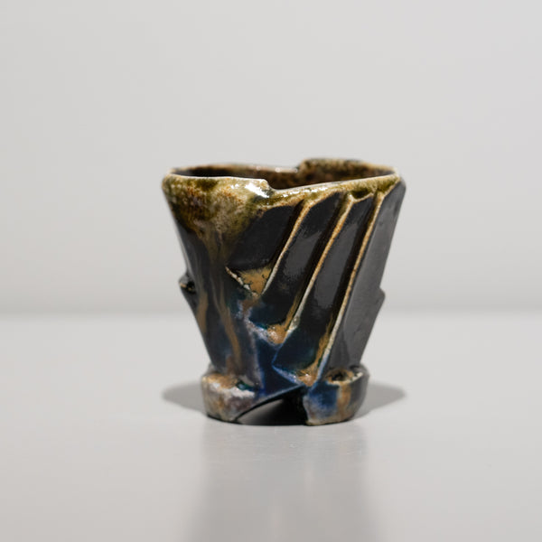 【酒器展】馬場隆志 / 窯変蒼ぐい呑 A（一点物）