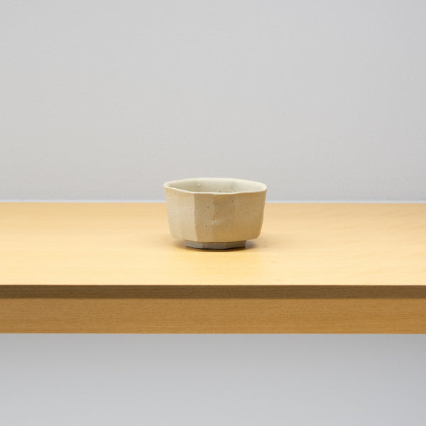 【酒器展】森本仁 / 白花 ぐい呑（一点物）
