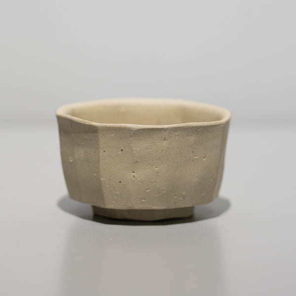 【酒器展】森本仁 / 白花 ぐい呑（一点物）
