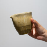 森本仁 / 黄灰釉 片口（一点物）
