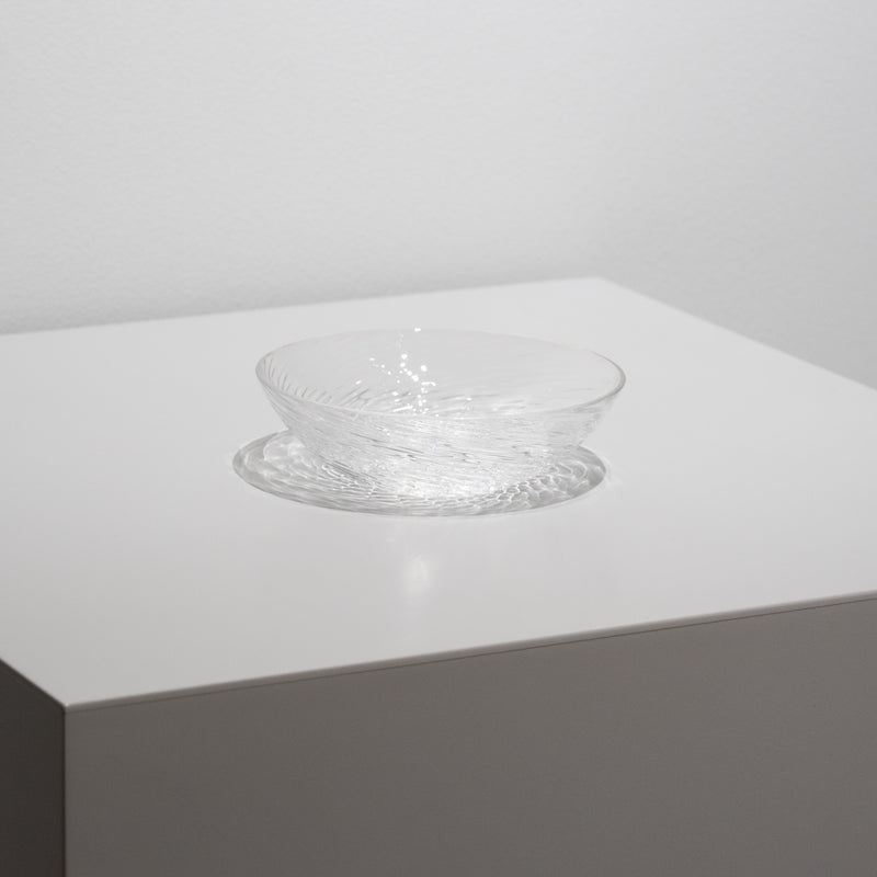 ボラゴ 丸形小皿（12cm）クリアー