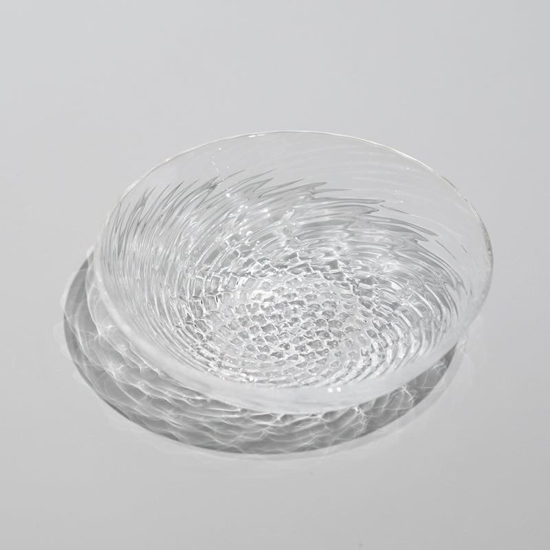 ボラゴ 丸形小皿（12cm）クリアー