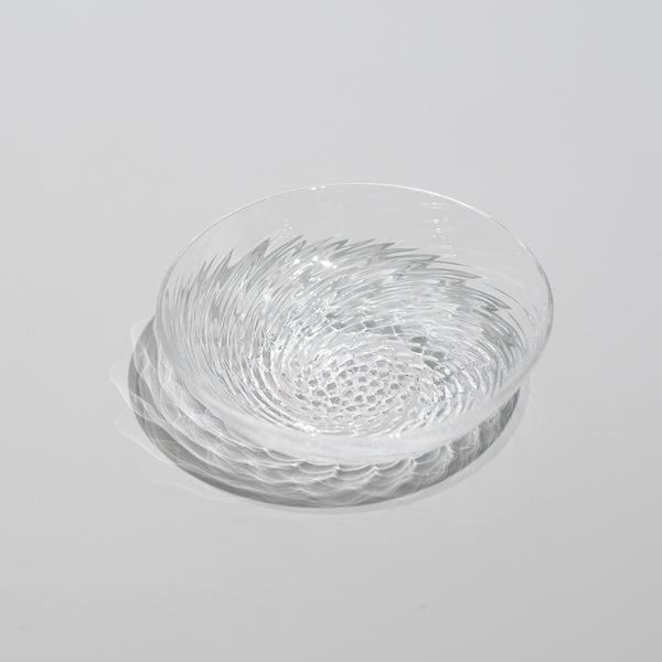 ボラゴ 丸形小皿（9cm）クリアー