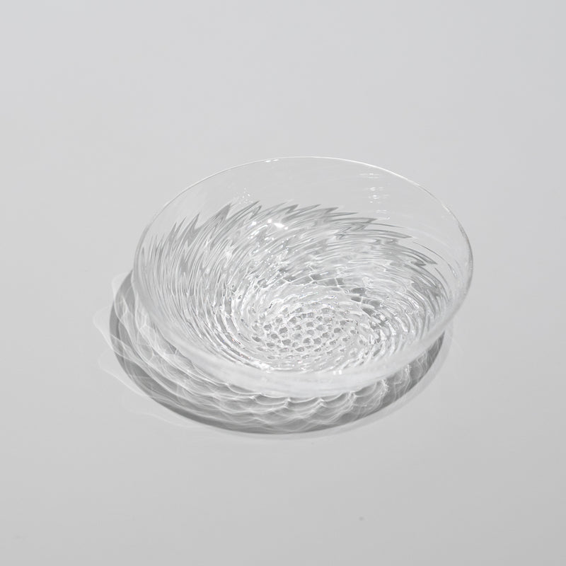ボラゴ 丸形小皿（9cm）クリアー