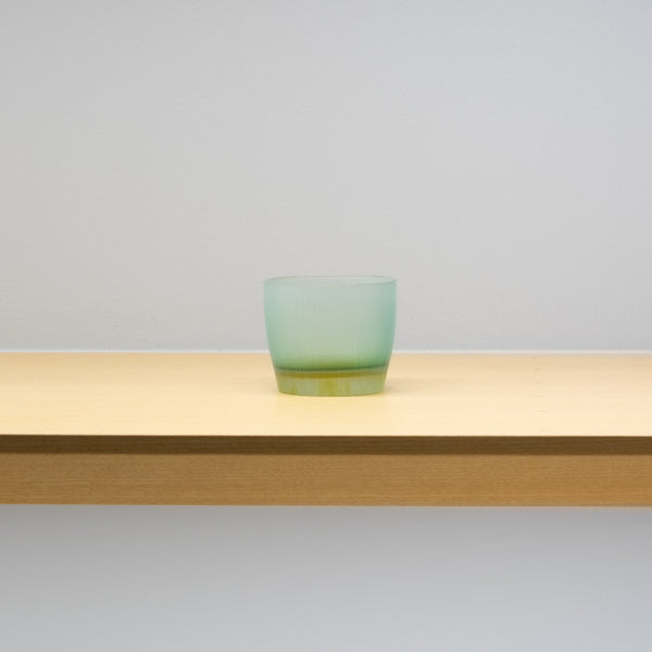 Takeyoshi Mitsui / silence glass - Round (blue green × amber) – HULS  GALLERY TOKYO | 現代工芸ギャラリー