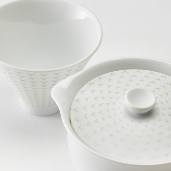 <tc>Tyahaku / Tea Pot & Pair Tea Cup - Set (Gyokuro Light Green)</tc>