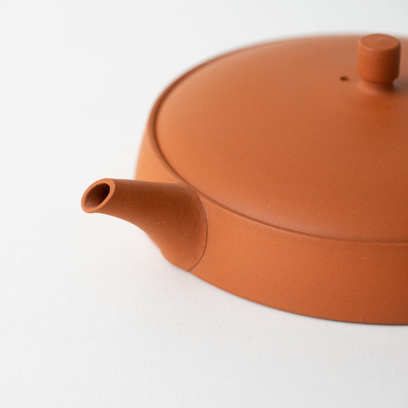 <tc>Seiji ito / Red Clay Flat Teapot (L)</tc>