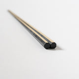 <tc>Eight-Sided Urushi Chosticks (Shiratake Black) 24cm</tc>