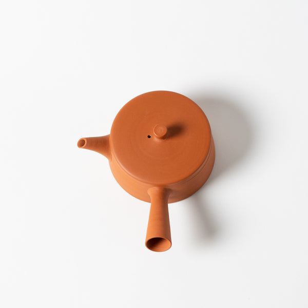 <tc>Seiji Ito / Red Clay Cylindrical Teapot</tc>