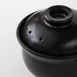 黒釉　ご飯土鍋　3.0合（佐賀県有田）