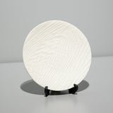 <tc>Ryosuke Ando / Grain Pattern Round Plate White</tc>