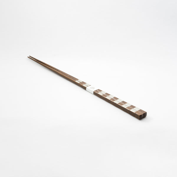 <transcy>Straight Chopsticks (Silver) Ichimatsu 240mm</transcy>