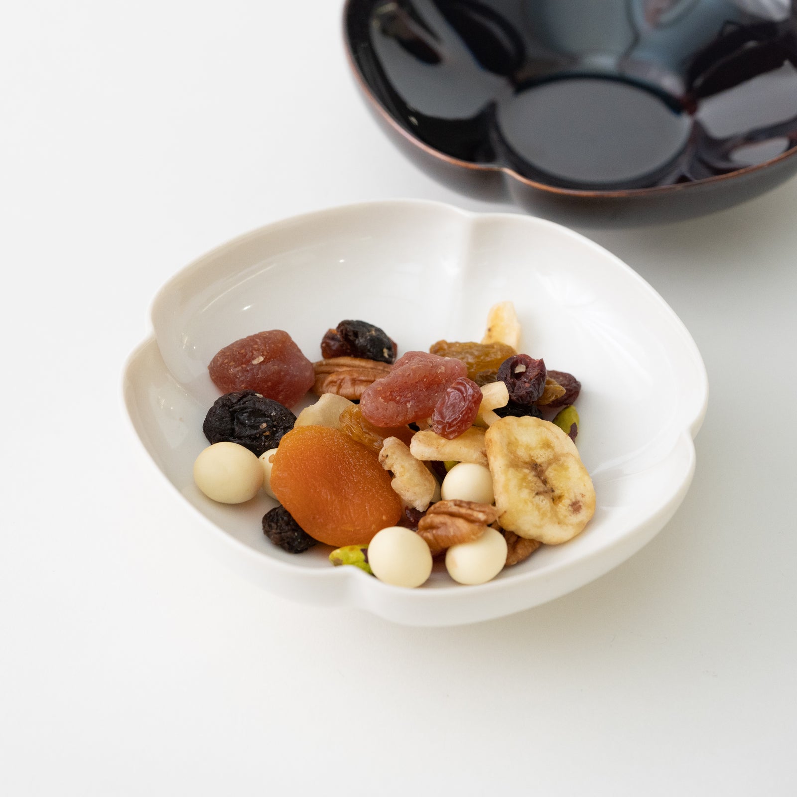 値下・赤楽菓子鉢 mizu-mizu（瑞々）木瓜鉢5寸ペア 赤飴・にび白 | 深山食器店