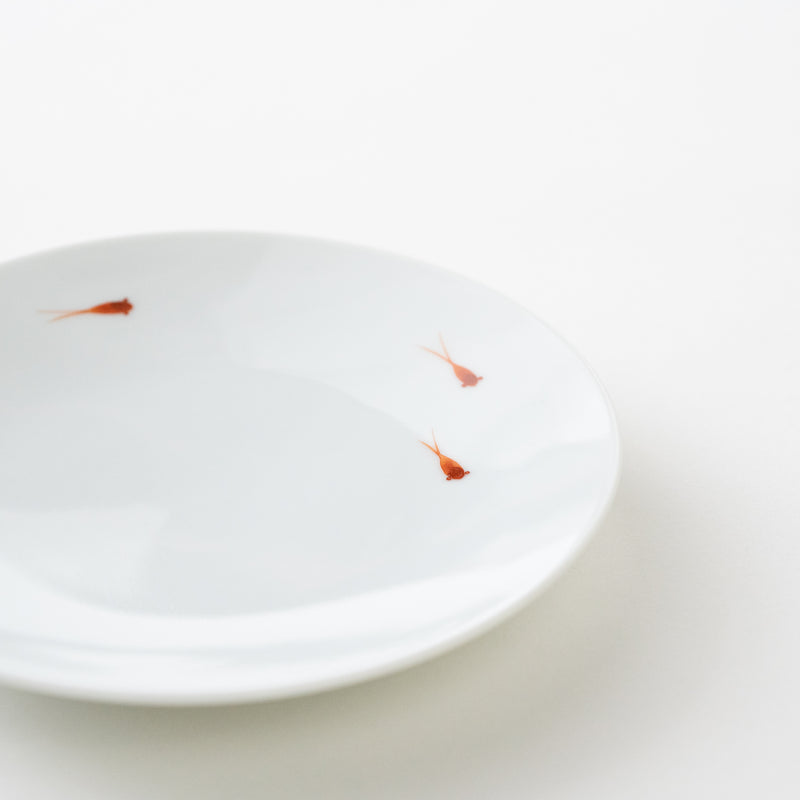 <transcy>Red Killifish Plate / 14cm</transcy>