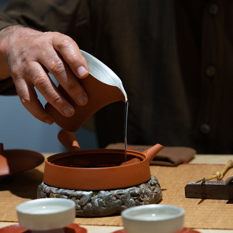 <tc>Seiji ito / Red Clay Flat Teapot (L)</tc>