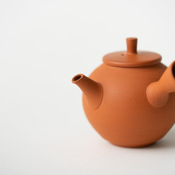 <transcy>Red Clay Round Tea Pot</transcy>