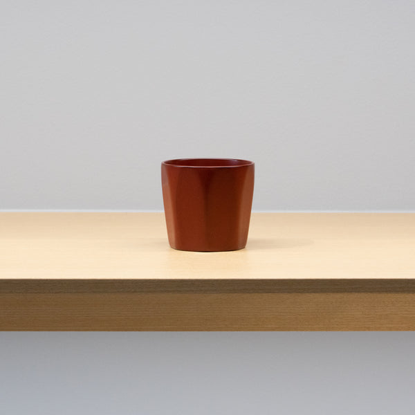 畠中昭一 / 栗の木ぐい呑 古代朱 – HULS GALLERY TOKYO | 現代工芸